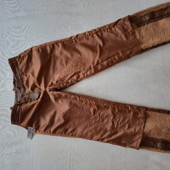 Zadig &Voltaire Crinkle leather trousers , brown S 38, 2020/21 runway collection - Picture 10 of 16